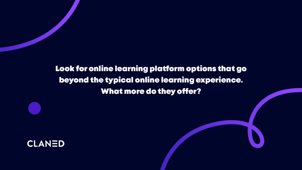 quote about looking for online learning platform