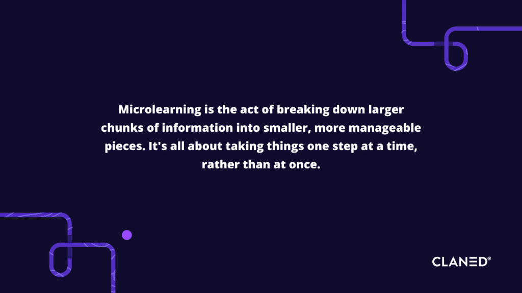 Simple definition of microlearning